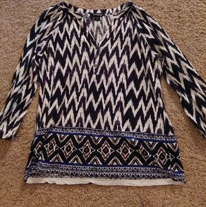 Lucky Brand 3/4 sleeve blouse